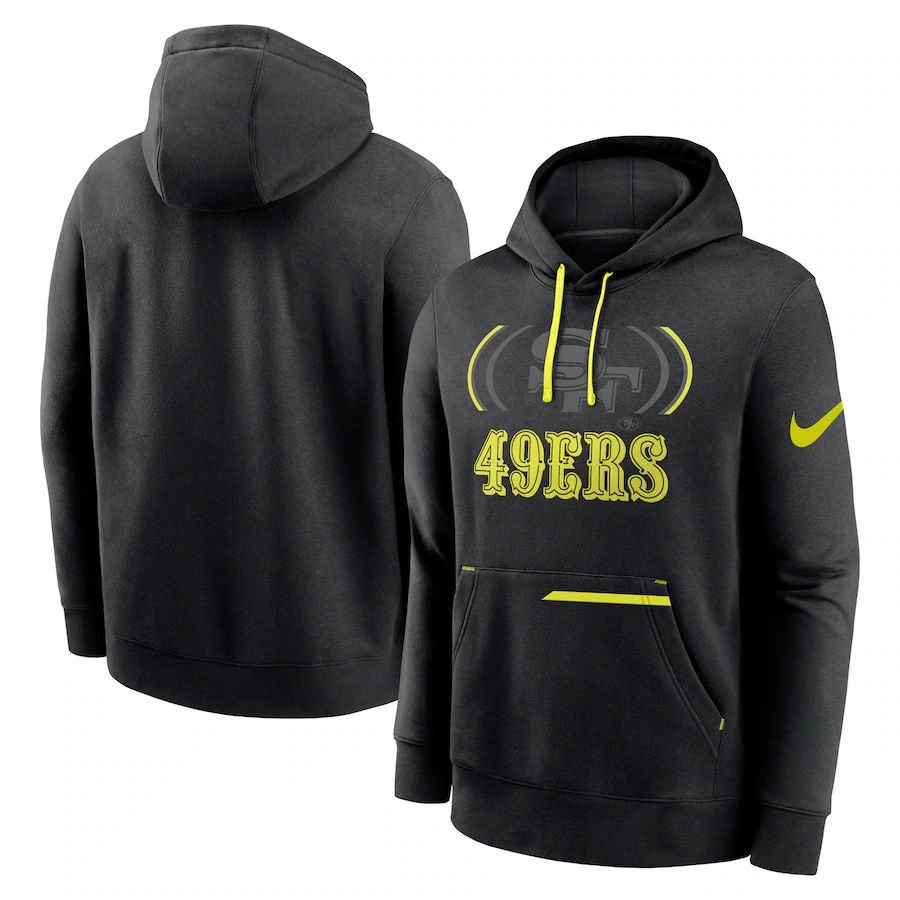 Men 2023 NFL San Francisco 49ers black Sweatshirt style 2->san francisco 49ers->NFL Jersey